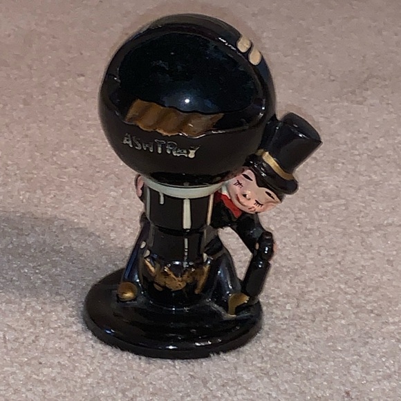 Vintage Ashtray, Man with Top Hat Figure, 6 1/2” - Picture 14 of 15